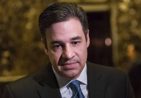 December 12, 2016 - New York, New York, United States of America - United States Representative Raul Labrador (Republican of Idaho) speaks with the press in the lobby of Trump Tower in New York, NY, USA following his meeting with US President-elect Donald Trump on December 12, 2016. .Credit: Pool via CNP New York United States of America - ZUMAs152 20161212_zaa_s152_019