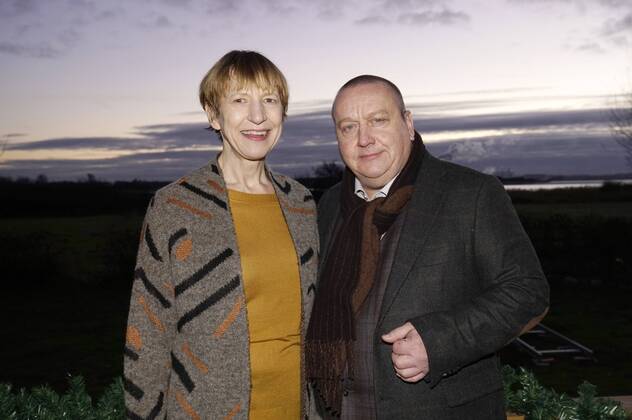 Katharina Blaschke und Udo Kroschwald beim Fototermin am Set der ZDF Krimiserie SOKO Wismar - Bittere Weihnacht am Fischkaten 50. Wismar, 12.12.2016 Foto:xT.xBartillax xFuturexImage