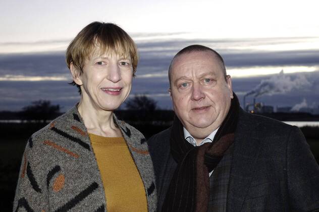 Katharina Blaschke und Udo Kroschwald beim Fototermin am Set der ZDF Krimiserie SOKO Wismar - Bittere Weihnacht am Fischkaten 50. Wismar, 12.12.2016 Foto:xT.xBartillax xFuturexImage