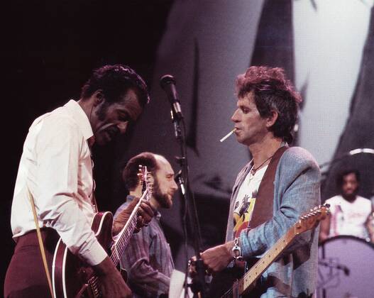 Chuck Berry - Hail! Hail! Rock n Roll, USA 1987, Regie: Taylor Hackford, Mitwirkende: Churck Berry, Keith Richards Copyright: IFTN UnitedArchives05811
