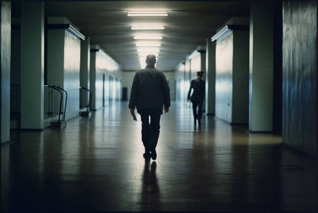 RELEASE DATE: February 9, 2007. MOVIE TITLE: Das Leben der Anderen (North America: The Lives of Others ) - STUDIO: Creado Film Sony Pictures Classics. PLOT: Captain Wiesler (Muhe) is a wiretapping expert with the Stasi (East German Secret Police) in the mid-eighties,who becomes disillusioned with his career and life in general in the former socialist republic when his latest assignment, Georg Dreyman (Koch), a playwright with views against the totalitarian state, starts to challenge his beliefs through his overheard conversations. PICTURED: ULRICH MUHE as Hauptmann Gerd Wiesler. - ZUMAg90_ 20070209_ddn_g90_491