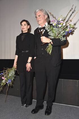 Christiane Paul und Peter Simonischek bei der Verleihung vom Ernst-Lubitsch-Preis 2017 im Kino Babylon. Berlin, 29.01.2017 Foto:xJ.xQuinternx xFuturexImage