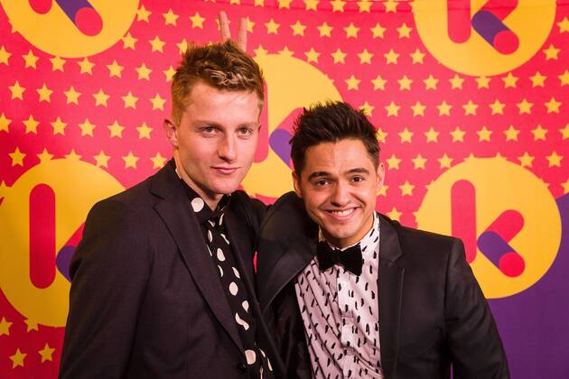 Ghost Rockers pictured during the Gala van de Gouden K s award show, organized by Flemish children s television channel Ketnet, Saturday 04 February 2017 in Brussels.  JAMESxARTHURxGEKIERE 05039944