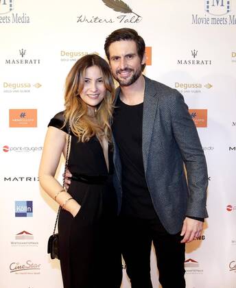 Chryssanthi Kavazi, Tom Beck bei Movie meets Media mit Writers Talk im PALACE Hotel Berlin.