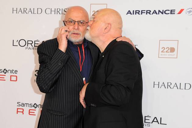 Klaus Mabel, Gerhard Hoffmann Ankunft, roter Teppich zur 31. Preisverleihung des TEDDY AWARD im Haus der Berliner Festspiele am 17.02.2017