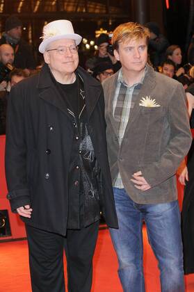 German director Rosa von Praunheim and German director Oliver Sechting attend the 67th Berlinale International Film Festival Berlin Closing Ceremony at the Grand Hyatt Hotel in Berlin, Germany. FEBRUARY 18th 2017  PTYx17282