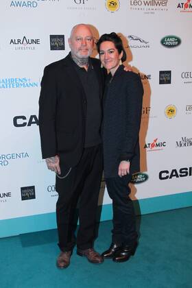 Patrik Muff mit Ehefrau Bele Muff, Inhorgenta Award 2017 im Postpalast in Muenchen am 19.02.2017