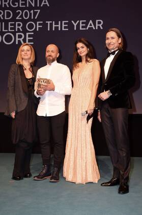 Elena Chukhman, Andrei Chukhman, Shermine Shahrivar und Marc Czemper bei der Verleihung des Inhorgenta Award 2017 im Postpalast. München, 19.02.2017 Foto:xP.xSchönbergerx xFuturexImage
