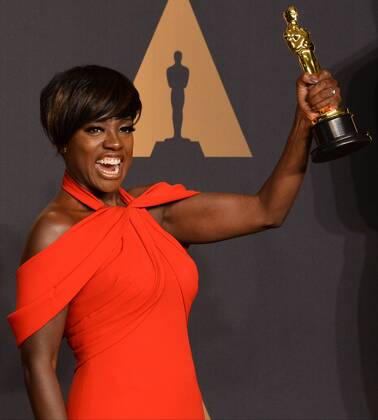 Actress Viola Davis, winner of the award for Actress in a Supporting Role for Fences , appears backstage during the 89th annual Academy Awards at Loews Hollywood Hotel in the Hollywood section of Los Angeles on February 26, 2017.  LAP20170226917 JIMxRUYMEN