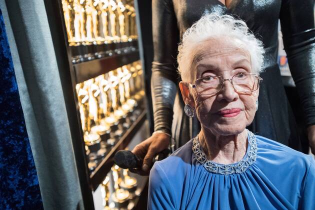 Feb 26, 2017 - Hollywood, California, U.S - KATHERINE JOHNSON backstage during The 89th Oscars® at the Dolby® Theatre in Hollywood, CA on Sunday, February 26, 2017. Hollywood U.S - ZUMAz03_ 20170226_sho_z03_547 Copyright: xRichardxHarbaughx