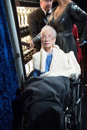 Feb 26, 2017 - Hollywood, California, U.S - KATHERINE JOHNSON backstage during The 89th Oscars® at the Dolby® Theatre in Hollywood, CA on Sunday, February 26, 2017. Hollywood U.S - ZUMAz03_ 20170226_sho_z03_546 Copyright: xRichardxHarbaughx