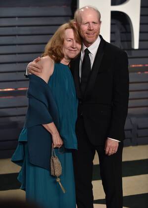 Director Ron Howard and his wife Cheryl attend the Vanity Fair Oscar Party at the Wallis Annenberg Center for the Performing Arts in Beverly Hills, California on February 26, 2017.  LAP201702262158 CHRISTINExCHEW