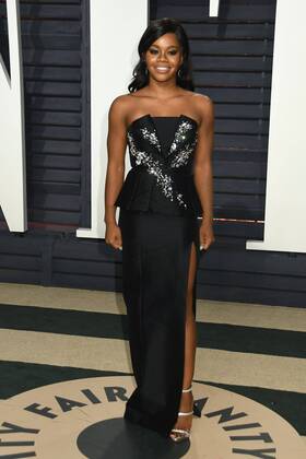 February 26, 2017 - Beverly Hills, CA, United States - 26 February 2017 - Beverly Hills, California - Gabby Douglas. 2017 Vanity Fair Oscar Party held at the Wallis Annenberg Center. Photo Credit: AdMedia Beverly Hills United States - ZUMAa123 20170226_zaa_a123_1580 Copyright: xByronxPurvisx