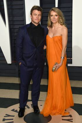 February 26, 2017 - Beverly Hills, CA, United States - 26 February 2017 - Beverly Hills, California - Luke Hemsworth, Samantha Hemsworth. 2017 Vanity Fair Oscar Party held at the Wallis Annenberg Center. Photo Credit: AdMedia Beverly Hills United States - ZUMAa123 20170226_zaa_a123_1573 Copyright: xByronxPurvisx