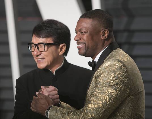 February 26, 2017 - Beverly Hills, California, U.S - Jackie Chan & Chris Tucker on the red carpet at the 2017 Vanity Fair Oscar Party held at the Wallis Annenberg Center in Beverly Hills, California, Sunday February 26, 2017. Beverly Hills U.S. - ZUMAp124 20170226_zaa_p124_812 Copyright: xJavierxRojasx