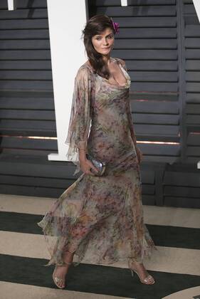 February 26, 2017 - Beverly Hills, California, U.S - Helena Christensen on the red carpet at the 2017 Vanity Fair Oscar Party held at the Wallis Annenberg Center in Beverly Hills, California, Sunday February 26, 2017. Beverly Hills U.S. - ZUMAp124 20170226_zaa_p124_834 Copyright: xJavierxRojasx