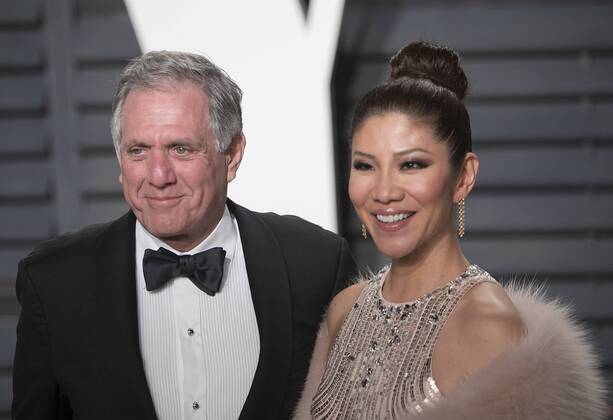 February 27, 2017 - Beverly Hills, California, U.S - Leslie Moonves and Julie Chene on the red carpet at the 2017 Vanity Fair Oscar Party held at the Wallis Annenberg Center in Beverly Hills, California, Sunday February 26, 2017. Beverly Hills U.S. - ZUMAp124 20170227_zaa_p124_186 Copyright: xJavierxRojasx
