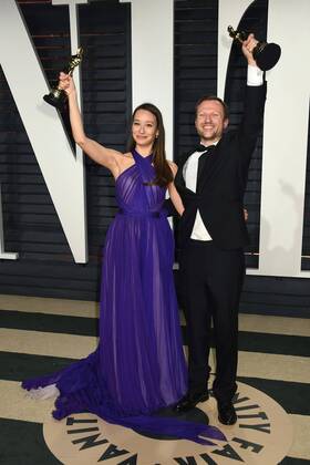 February 27, 2017 - Beverly Hills, CA, United States - 26 February 2017 - Beverly Hills, California - Joanna Natasegara, Orlando von Einsiedel. 2017 Vanity Fair Oscar Party held at the Wallis Annenberg Center. Photo Credit: AdMedia Beverly Hills United States - ZUMAa123 20170227_zaa_a123_930 Copyright: xByronxPurvisx
