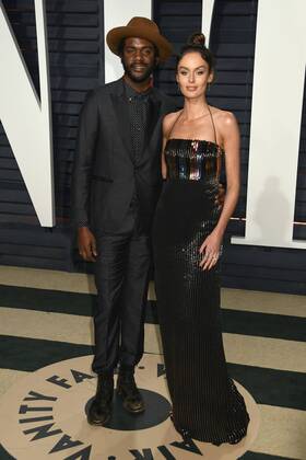 February 26, 2017 - Beverly Hills, CA, United States - 26 February 2017 - Beverly Hills, California - Gary Clark Jr., Nicole Trunfio. 2017 Vanity Fair Oscar Party held at the Wallis Annenberg Center. Photo Credit: AdMedia Beverly Hills United States - ZUMAa123 20170226_zaa_a123_1577 Copyright: xByronxPurvisx