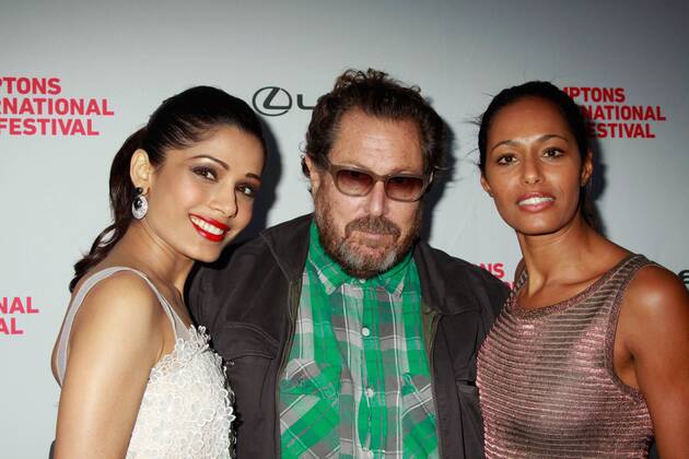 Oct. 8, 2010 - New York, New York, U.S. - The Hamptons International Film Festival 2010.Screening of Miral , directed by Julian Schnabel.UA Theater, East Hampton, NY. 10-08-2010.Photos by , Photos Inc 2010.FRIEDA PINTO, JULIAN SCHNABEL, RULA JEBREAL, RULA JEBREAL.K66519SMO. - ZUMAms4_ 20101008_zaf_ms4_024 Copyright: xSoniaxMoskowitzx