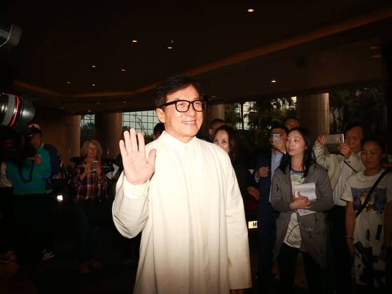 Jackie Chan attends the celebration party of win Oscar Lifetime Achievement Award in Hongkong, China on 28th March, 2017.(Photo by TPG)  201703291808