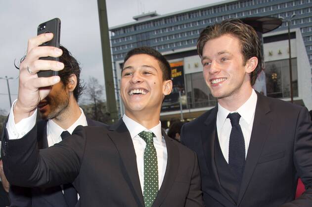Emilio Sakraya und Jannis Niewöhner bei der 38. Verleihung des Jupiter Award 2017 im Cafe Moskau. Berlin, 29.03.2017 Foto:xF.xKernx xFuturexImage