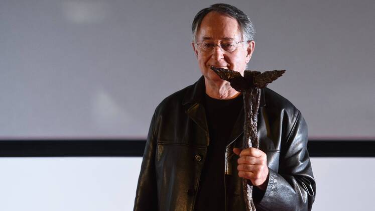 British cinematographer Peter Suschitzky received the Kristian Award for his Contributions to World Cinema at the Prague International Film Festival Febiofest, prior to film The Naked Lunch by David Cronenberg projection, in Prague, Czech Republic, on March 30, 2017. (CTKxPhoto MichalxKamaryt) CTKPhotoP201703300997801  kmt 4