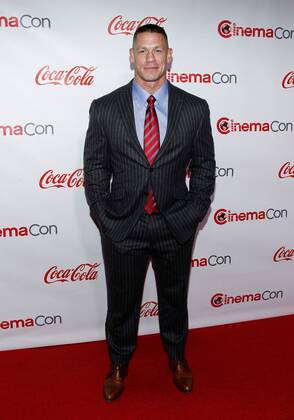 John Cena arrives for the CinemaCon 2017 Big Screen Achievement Awards at Caesars Palace, Las Vegas, Nevada on March 30, 2017.  LAV2017033031 JAMESxATOA