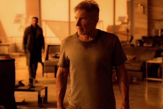 RELEASE DATE: October 6, 2017 TITLE: Blade Runner 2049 STUDIO: DIRECTOR: Denis Villeneuve PLOT: Thirty years after the events of the first film, a new blade runner, LAPD Officer K (Ryan Gosling), unearths a long-buried secret that has the potential to plunge what s left of society into chaos. K s discovery leads him on a quest to find Rick Deckard (Harrison Ford), a former LAPD blade runner who has been missing for 30 years STARRING: Ryan Gosling as K and Harrison Ford as Rick Deckardt. (Credit: © Entertainment Pictures ZUMAPRESS.com) Budapest Hungary - ZUMAg90_ 20170331_shx_g90_668 Copyright: xColumbiaxPicturesx