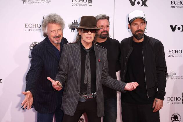 Wolfgang Niedecken, Udo Lindenberg, Henning Wehland und Daniel Wirtz bei der Verleihung vom Echo am 06.04.2017 in Berlin Echo Verleihung 2017 in Berlin 