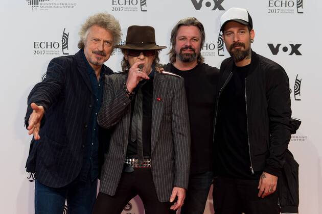 Berlin, Germany 06.04.2017, Echo 2017 Deutscher Musikpreis, Wolfgang Niedecken, Udo Lindenberg, Henning Wehland und Daniel Wirtz ( DeFodi001