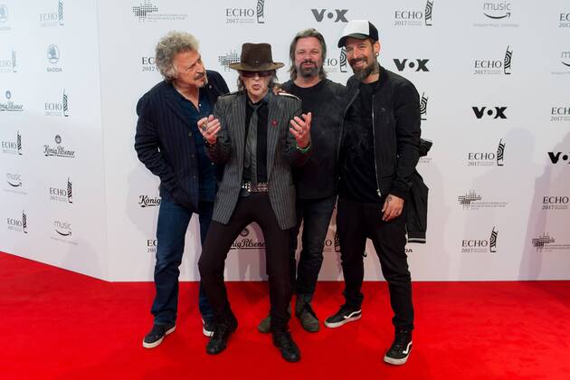 Berlin, Germany 06.04.2017, Echo 2017 Deutscher Musikpreis, Wolfgang Niedecken, Udo Lindenberg, Henning Wehland und Daniel Wirtz ( DeFodi001