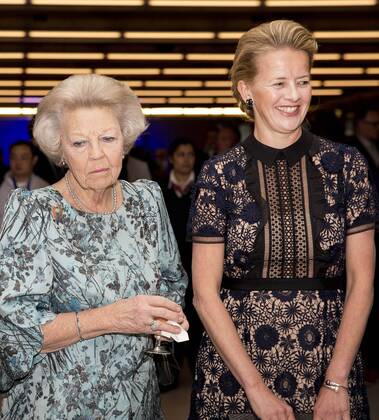 19-04-2017 Delft Princess Beatrix and Pirncess Mabel during the presentation of the 3rd Prince Friso engineering award at the TU Delft.  Copyright: xppe werfx