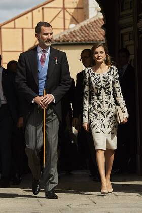 April 20, 2017 - Alcala De Henares, Madrid, Spain - King Felipe VI of Spain, Queen Letizia of Spain attended Cervantes Award to Eduardo Mendoza at the Alcala de Henares University on April 20, 2017 in Alcala de Henares, near of Madrid, Spain Alcala De Henares Spain  - ZUMAg15_ 20170420_zaf_g15_004 Copyright: xJackxAbuinx
