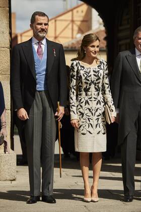 April 20, 2017 - Alcala De Henares, Madrid, Spain - King Felipe VI of Spain, Queen Letizia of Spain attended Cervantes Award to Eduardo Mendoza at the Alcala de Henares University on April 20, 2017 in Alcala de Henares, near of Madrid, Spain Alcala De Henares Spain  - ZUMAg15_ 20170420_zaf_g15_013 Copyright: xJackxAbuinx