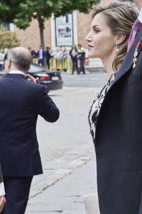 April 20, 2017 - Alcala De Henares, Madrid, Spain - King Felipe VI of Spain, Queen Letizia of Spain attended Cervantes Award to Eduardo Mendoza at the Alcala de Henares University on April 20, 2017 in Alcala de Henares, near of Madrid, Spain Alcala De Henares Spain - ZUMAg15_ 20170420_zaf_g15_065 Copyright: xJackxAbuinx