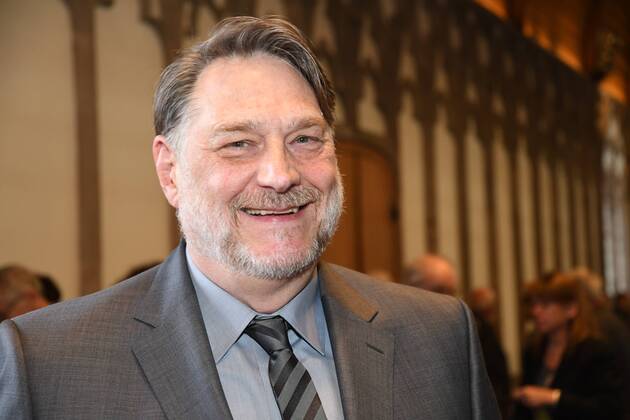 Dr. Günter Herzog, Leiter des Zentralarchiv des internationalen Kunsthandels ZADIK e.V. am 26.04.2017 in Köln bei der Verleihung des ART Cologne Preis 2017 vom Bundesverband Deutscher Galerien und Kunsthändler e.V. und der Kölnmesse an Dr. Günter Herzog, Leiter des Zentralarchiv des internationalen Kunsthandels ZADIK e.V. im Hansasaal des historischen Rathaus Köln.