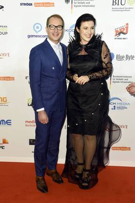 Alexander Dobrindt und Dorothee Bär bei der Verleihung des Deutschen Computerspielpreises 2017 im WECC Westhafen Event & Convention Center. Berlin, 26.04.2017 Foto:xF.xKernx xFuturexImage