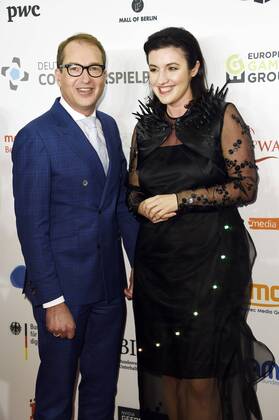 Alexander Dobrindt und Dorothee Bär bei der Verleihung des Deutschen Computerspielpreises 2017 im WECC Westhafen Event & Convention Center. Berlin, 26.04.2017 Foto:xF.xKernx xFuturexImage