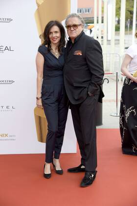 Michael Brandner mit Ehefrau Karin Brandner Roter Teppich Deutscher Filmpreis 2017 in der Messe Berlin am 28.04.2017