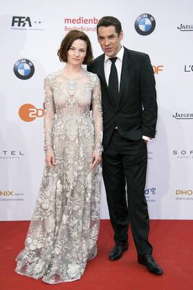 Tobias Oertel mit Begleitung bei der Verleihung des Deutschen Filmpreises 2017 in der Messe Berlin. Berlin, 28.04.2017 Foto:xF.xKernx xFuturexImage