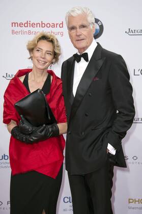 Christina Schütze und Sky du Mont bei der Verleihung des Deutschen Filmpreises 2017 in der Messe Berlin. Berlin, 28.04.2017 Foto:xF.xKernx xFuturexImage