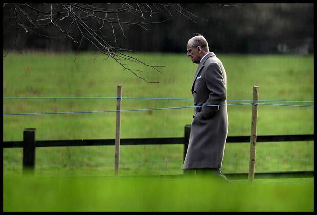 Prince Philip is to completely retire from royal duties aged 95 . 25 12 2016. Sandringham, United Kingdom. HM The Queen attends Christmas Day Service. St Mary Magdalene. The Duke Of Edinburgh walks back to Sandringham House on his own after the Queen didn t attend the early Christmas Day Service at church of St Mary Magdalene, on her Sandringham estate, Norfolk, xAndrewxParsonsx xi-Imagesx IIM-15034-0101