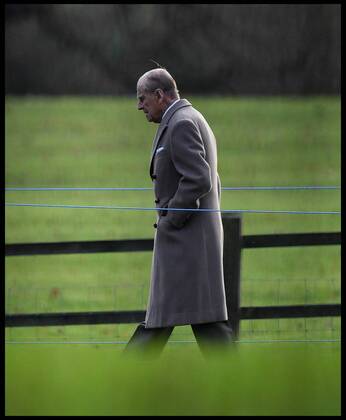 Prince Philip is to completely retire from royal duties aged 95 . 25 12 2016. Sandringham, United Kingdom. HM The Queen attends Christmas Day Service. St Mary Magdalene. The Duke Of Edinburgh walks back to Sandringham House on his own after the Queen didn t attend the early Christmas Day Service at church of St Mary Magdalene, on her Sandringham estate, Norfolk, xAndrewxParsonsx xi-Imagesx IIM-15034-0100