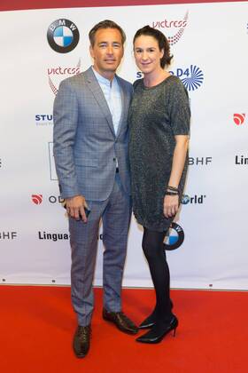 Jan Sosniok mit Ehefrau Nadine - Victress Awards Gala 2017 in Berlin am 08.05.2017. Victress Awards Gala 2017