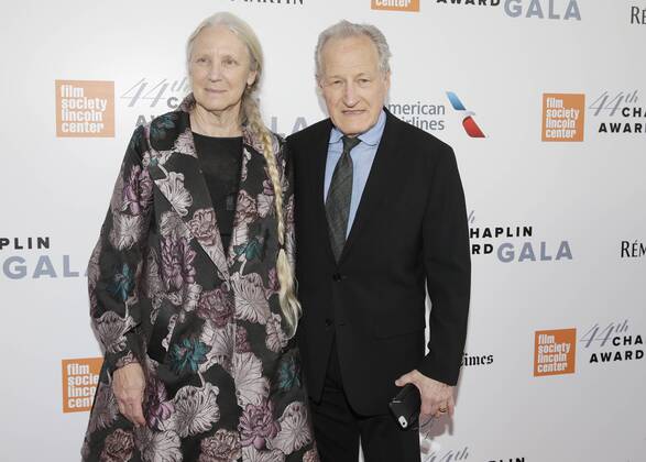 Michael Mann and Summer Mann arrive on the red carpet at the 44th Chaplin Award Gala honoring Robert De Niro at David H. Koch Theater at Lincoln Center on May 8, 2017 in New York City.  NYP20170508130 JOHNxANGELILLO