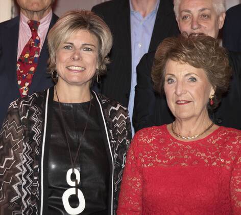 09-05-2017 Amsterdam Princess Margriet and Princess Laurentien during the award ceremony of the ECF award for culture in Paradiso in Amsterdam. Laureates this year are: musician Luc Mishalle (Brussels), visual artist Marina Naprushkina (Berlin), writer and journalist Asli Erdogan (Istanbul) and writer and scientist Navid Kermani (Cologne)  Copyright: xppe werfx