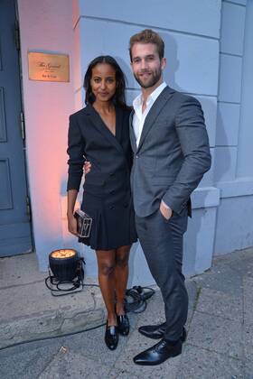 Sara Nuru und Andre Hamann bei der Ankunft zum GQ Care Award 2017 im The Grand Bar und Club Berlin 10. Mai 2017