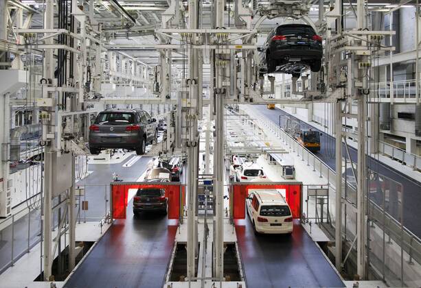 Volkswagenwerk in Wolfsburg, Deutschland. 07.03.2012 . Volkswagen Group Production Plants in Wolfsburg, Germany. 07.03.2012 . Wolfsburg Deutschalnd Copyright: xThomasxImox