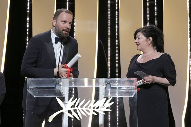 70eme Festival du Film de Cannes - Ceremonie de cloture. Photo: Laurent Guerin E Press Photo Lynne Ramsay;Yorgos Lanthimos Cannes France  521781